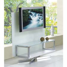 Glass plasma tv stand Swivel White